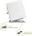 Pair of Desktop Speaker Stands for 3-4in Bookshelf Speakers — White