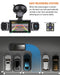 4-Channel Car Dash Cam with Wi‑Fi — FHD 1080p Front, Side & Rear, Night Vision, Hardwire Option