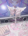 Pink Lace Angel Wings Headphone Stand — Kawaii Gaming Headset Holder