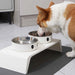 Elevated Pet Feeder with Double Stainless Steel Bowls – Cats & Dogs (Small–Large)