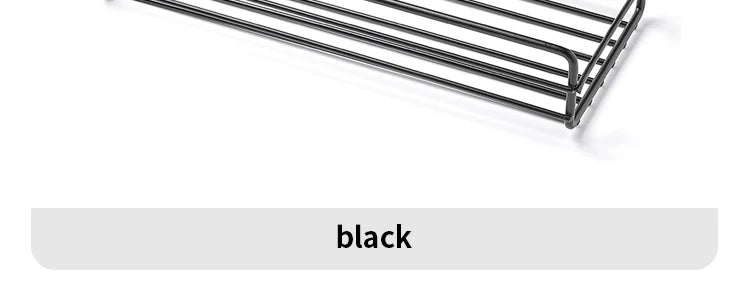 Corner Punch-Free Storage Rack — Single-Tier Bathroom & Kitchen Shelf (Black)