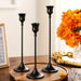 Vintage Elegant Tabletop Candle Holders – Metal & Aluminium, Single or 3‑Piece Sets