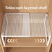 Adjustable Wardrobe Layered Shelves — Retractable Storage Rack for Closet, Cabinet and Shoe Organisation