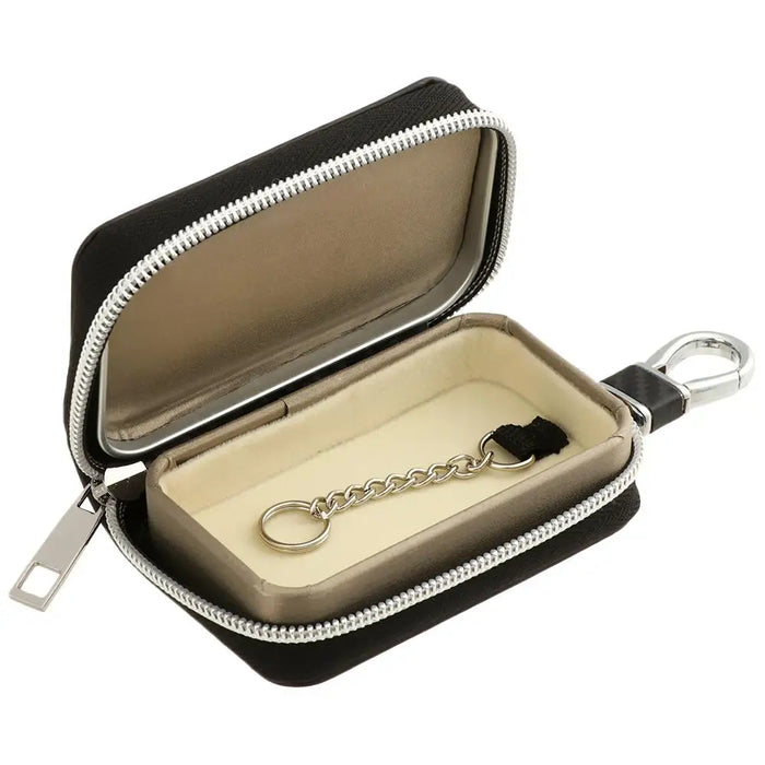 Portable RFID-Blocking Key Pouch — Zipped Faraday Case for Car Keys