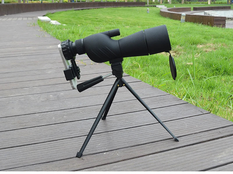 25–75x60 HD Spotting Scope Monocular — Waterproof Zoom for Birdwatching & Camping