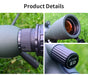 25–75x60 ED Zoom Monocular Telescope — BAK4 Prism, Waterproof & Fogproof