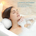 Spa Bath Pillow with Suction Cups – Soft Waterproof PU Neck Cushion
