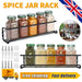 2 or 4‑Pack Spice Jar Rack – Kitchen Cupboard Door & Wall Organiser