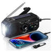 Portable Solar Emergency AM/FM Radio with Hand Crank, USB-C Charger and Torch