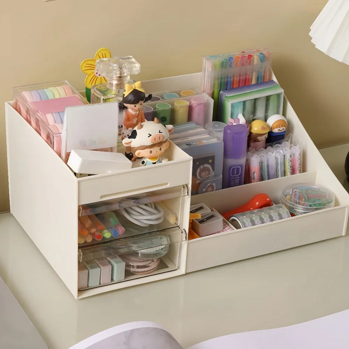 Makeup Organiser with Drawers — Cosmetic Storage for Dresser, Vanity & Bathroom Countertop