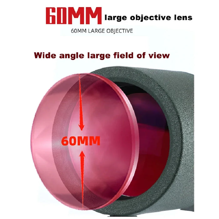 25–75x60 ED Zoom Monocular Telescope — BAK4 Prism, Waterproof & Fogproof
