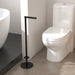 Foldable Floor-Standing Toilet Roll Holder with Reinforced Base, Standalone Dispenser