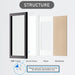 Pack of 3 A3 Photo Frames (29.7 x 42 cm) – Rustic Wood-Effect MDF