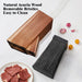 Acacia Wood Universal Knife Block with Removable Bristle Insert