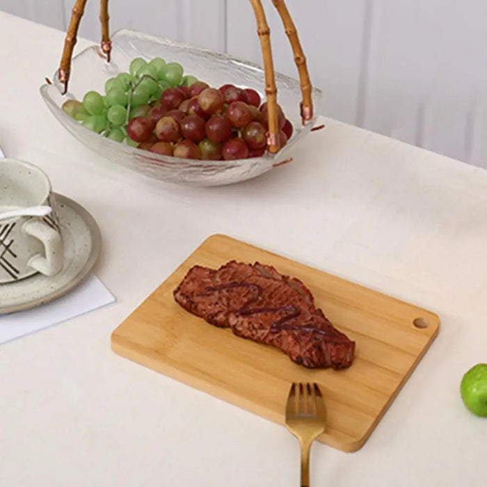 Thick Solid Wood Double‑Sided Rectangular Cutting Board – S, M & L