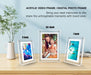 Acrylic Digital Photo Frame 5" & 7" IPS — 4GB Built‑in, Rechargeable, Auto‑Rotate