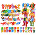 GUDI 26-piece A–Z Transforming Alphabet Robot & Dinosaur Building Block Toys