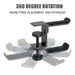 PC Gaming Aluminium Dual Headset Stand — Under-Desk Clamp with Adjustable Rotating Arm