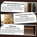 6-Pack Coffee Pod Storage Strips — Space-Saving Holder for Keurig, N‑Cup & Nespresso Compatible Capsules