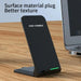 Wireless Charging Stand Pad for iPhone 17 16 15 14 13 12 Pro, Samsung & Xiaomi Phones (USB‑C, No Cable)