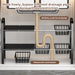 2-Tier Expandable Under-Cabinet Organiser – Adjustable Under-Sink Storage for Kitchen & Bathroom
