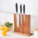 Acacia Wood Magnetic Knife Block – Kitchen Knife Rack with Strong Magnets