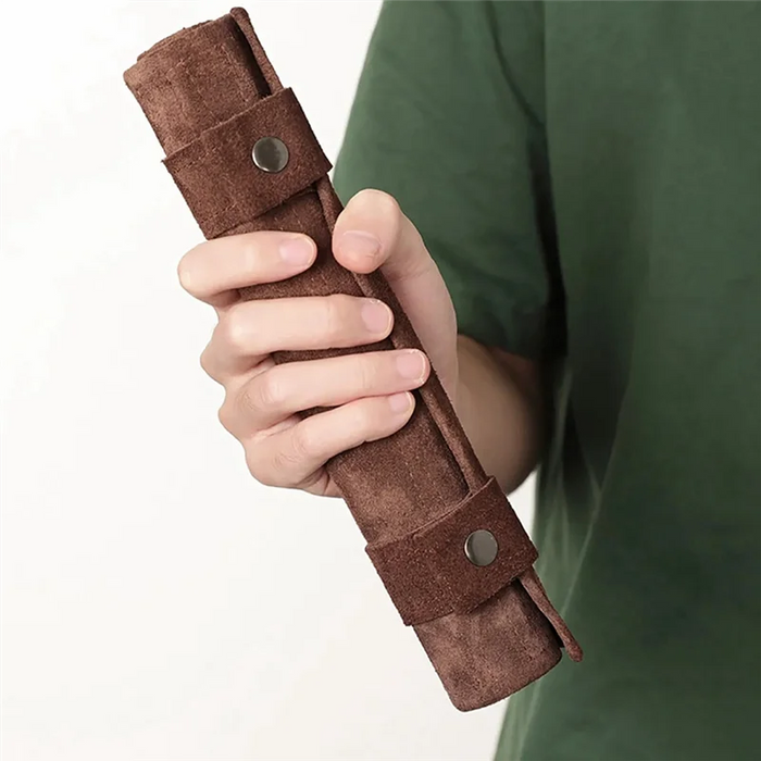 Travel Chess & Backgammon Set — Roll-Up Board with Stones & Dice