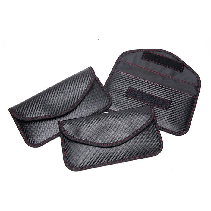 Signal-Blocking Faraday Key Pouch – Car Key & Phone Protector