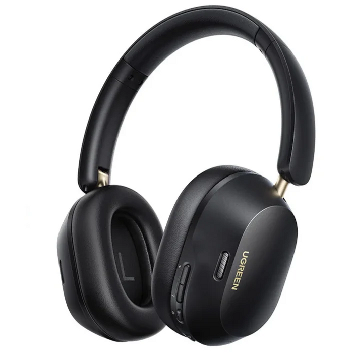 UGREEN MAX5C Trådlösa Brusreducerande Bluetooth Hörlurar - 43dB Hybrid Aktiv Brusreducering, Hi-Res LDAC, 75H Spatial Audio Headset Hörlurar - Idealisk för brusfri och långvarig ljudupplevelse.