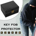 Faraday Box for Car Keys — RFID Signal-Blocking PU Leather Key Safe