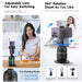 P03 AI 360° Face‑Tracking Selfie Gimbal with Light — Universal Smartphone Stabiliser