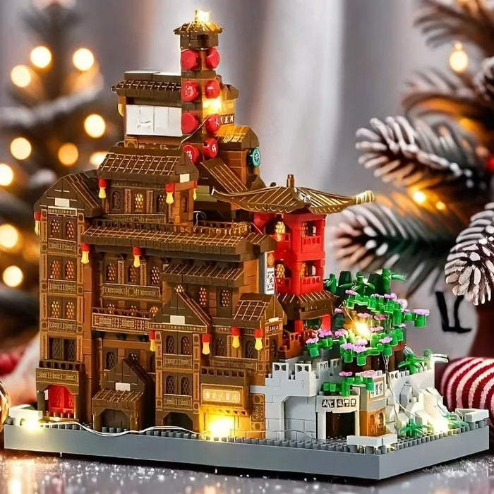 1816-piece Hongyadong Building Set — Mixed Colour Interlocking Bricks, Ages 14+