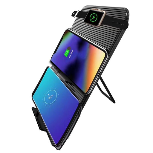 Bakeey 10W 7.5W 4-in-1 - Foldable Wireless Charging Dock Station Stand for Mobile Phones - Ideal for Multiple Devices and Easy Storage - Shopsta EU