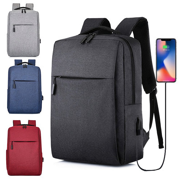 Classic Backpacks 17L - Business Laptop Bag with USB Charging, for 15-Inch Laptop - Ideal for Students, Men, Women, and School Use - Shopsta EU