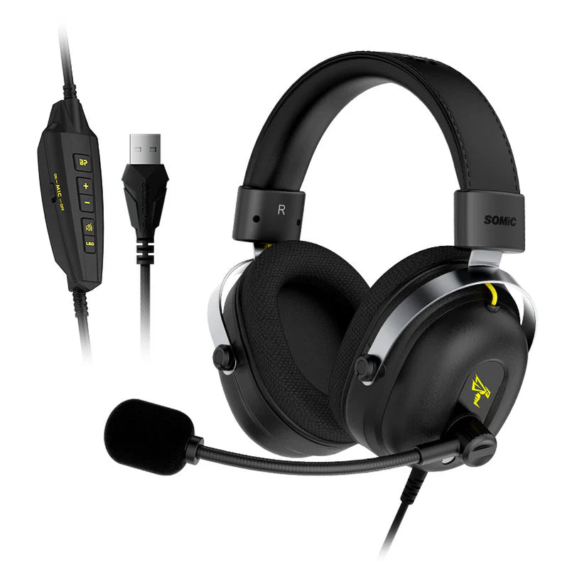 Auriculares para juegos Commander G Series con sonido envolvente 7.1 - Para PC, Playstation 5, PS4