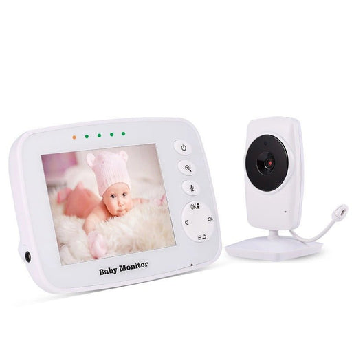 SM32 Wireless Video Baby Monitor - 3.2 Inch LCD Screen, Two Way Audio, Night Vision, Temperature Monitoring - Ideal for Secure Baby Surveillance and Communication - Shopsta EU