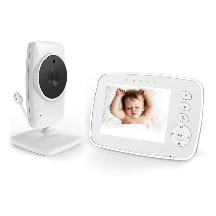 SM32 Wireless Video Baby Monitor - 3.2 Inch LCD Screen, Two Way Audio, Night Vision, Temperature Monitoring - Ideal for Secure Baby Surveillance and Communication - Shopsta EU