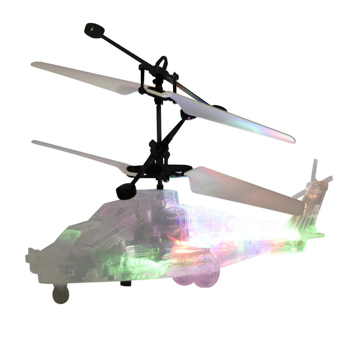 Smart Levitation RC Helicopter - Gesture Sensing, LED Light, Altitude Hold, Transparent Design - Perfect Kids Toy - Shopsta EU