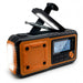 4000mAh Emergency Solar Radio with Hand Crank — AM/FM Weather Radio, LED Reading Light & Phone Charger