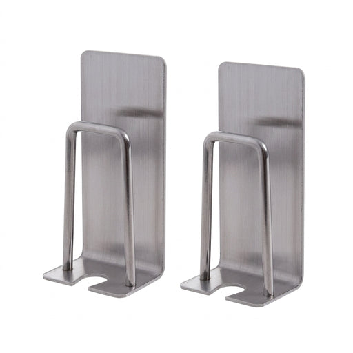 Stainless Steel Wall-Mount Toothbrush & Shaver Holder — 1 or 2 pcs
