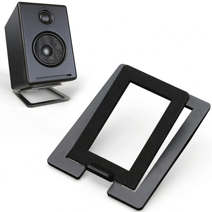 Desktop Speaker Stand — Carbon steel with shock-absorbing base
