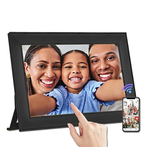 10.1in Wi‑Fi Digital Photo Frame — 1280×800 IPS Touchscreen, 16GB, Auto‑rotate