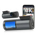 4K Wi‑Fi GPS Dash Cam — Mini Front DVR with 24‑Hour Parking Mode & G‑Sensor
