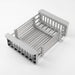 Adjustable Stainless Steel Extension Sink Rack — Foldable Dish & Fruit Drainer