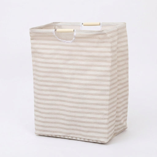 Collapsible Cotton Laundry Hamper with Handles — Large Capacity