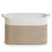 Large Cotton Rope Storage Basket — Foldable Laundry & Blanket Bin (55×38×30 cm)