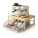 Multi-Purpose Coffee Station Organiser with Drawer & Shelves for Capsules, Cups and Snacks