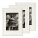 Pack of 3 A3 Photo Frames (29.7 x 42 cm) – Rustic Wood-Effect MDF