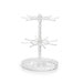 Rotatable 2- or 3-Tier Jewellery Display Stand — 16 or 24 Hooks, Black or Transparent