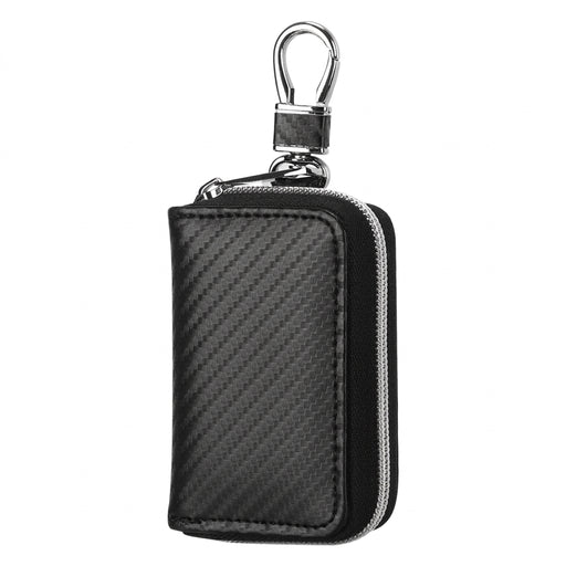 RFID Key Fob Signal Blocker Pouch — Faraday Car Key Case (Black)